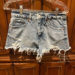 Distressed Jean Shorts